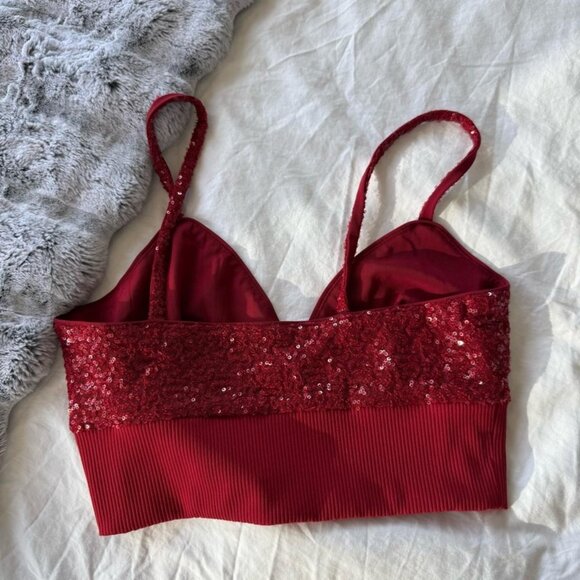 Susana Monaco Red Sequin Camisole - Picture 5 of 6